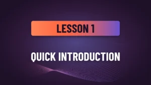 Lesson 1: Quick Introduction